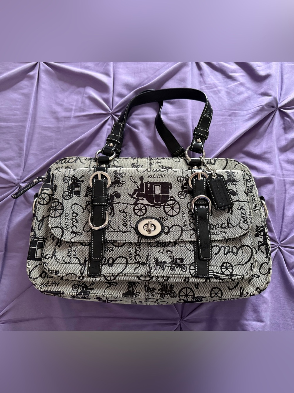 COACH F14035 Chelsea Horse and Carriage Bag w Strap